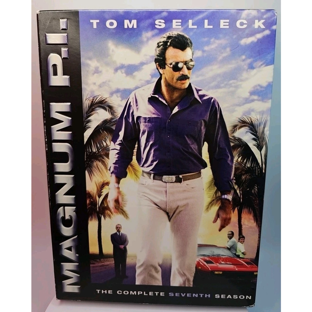 Magnum PI Complete Seventh Season 7 (DVD, 5 Disc Set, Region 1) With Slipcover